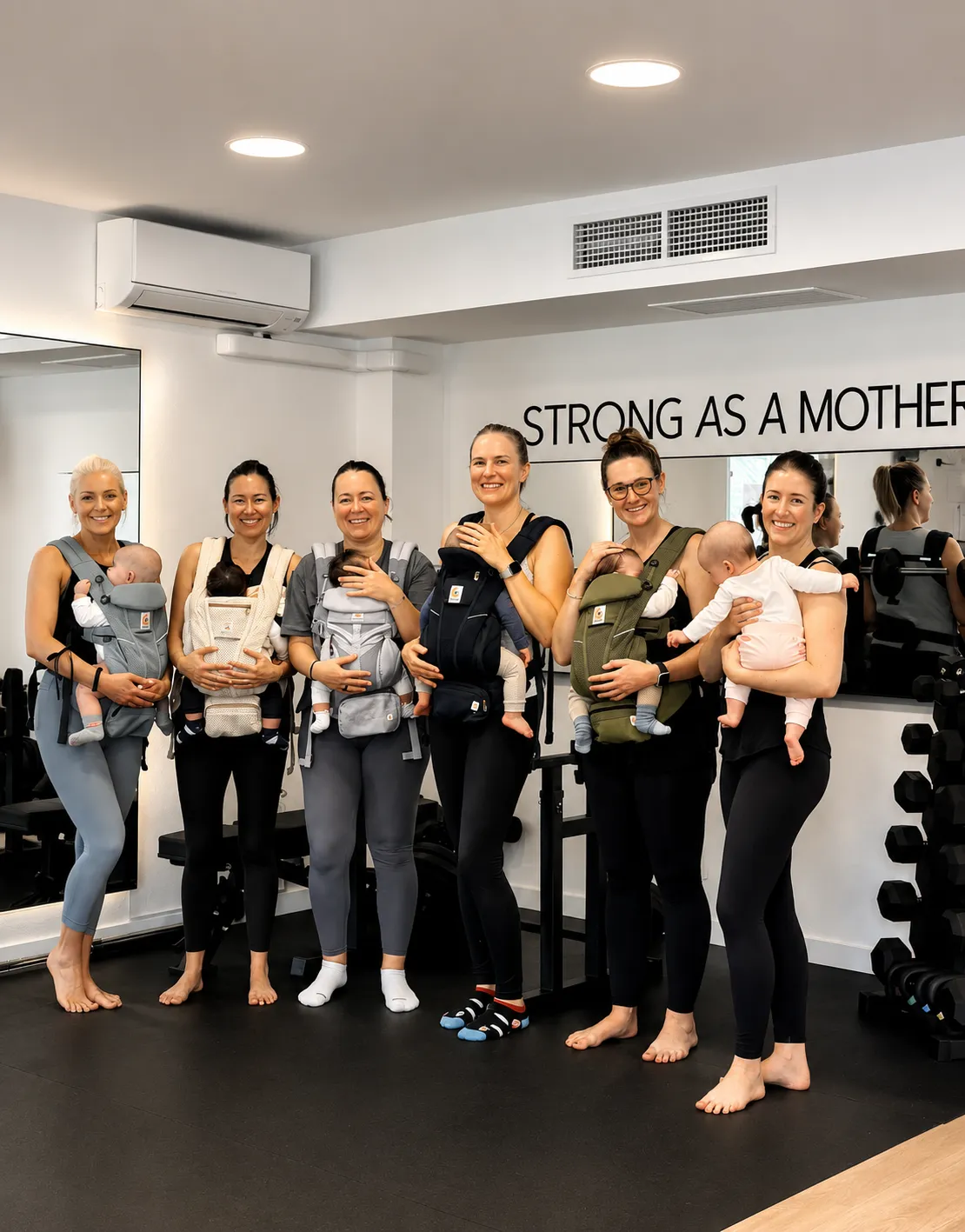 Baby Carrier Fit postpartum class at Studio Savannah Mallorca